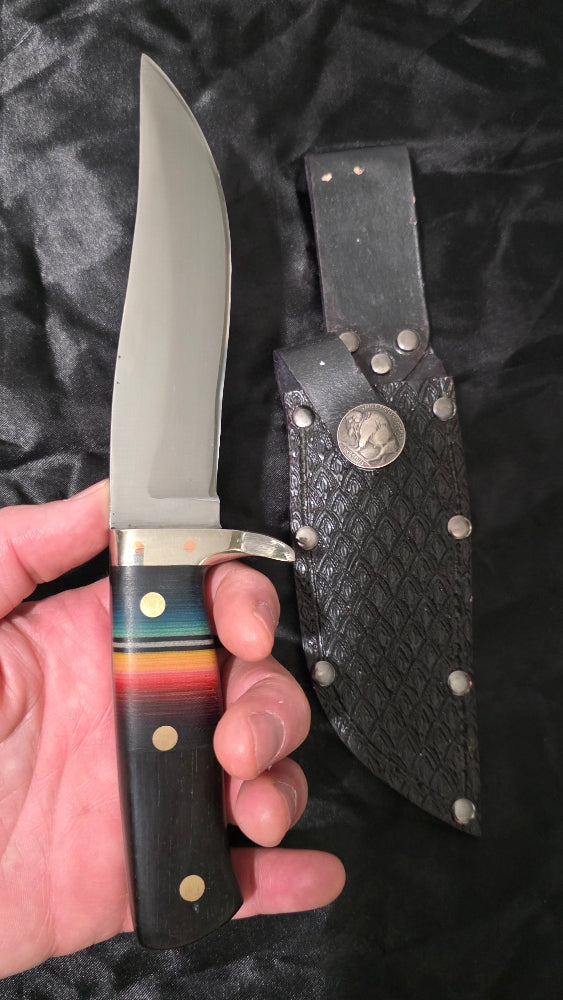 Antique Atkins Silver Steel File Hand Forged Knife