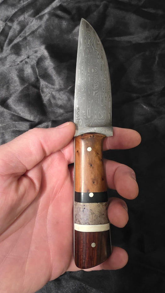 250 Later Hand Forged Damascus With Multi Material Handle