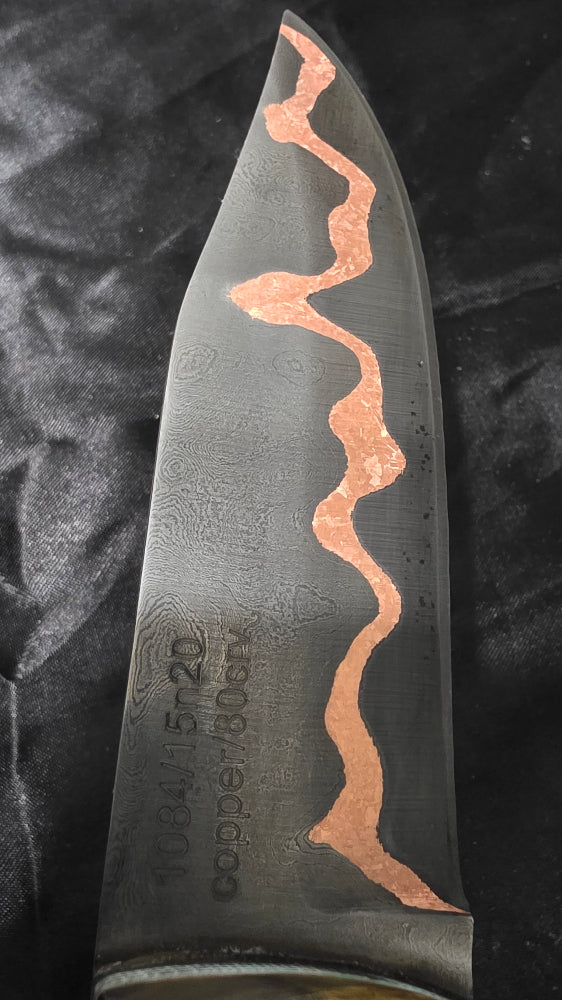 Cumai Damascus hunting Knife